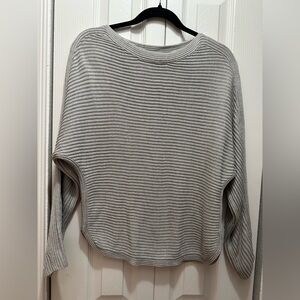Babaton Light Gray Crew Neck Sweater